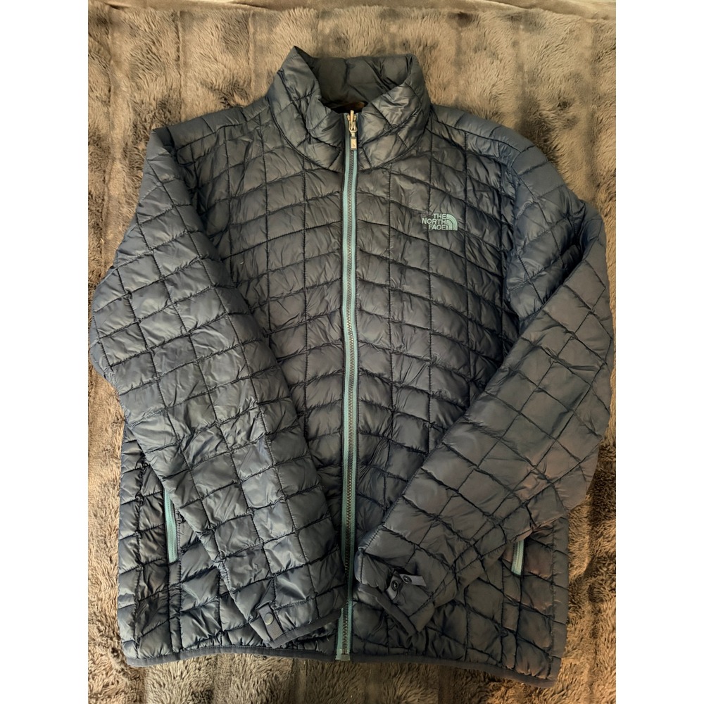 The North Face Thermoball Jacket Large Blue Quilted Puffer Gorpcore - Picture 5 of 16